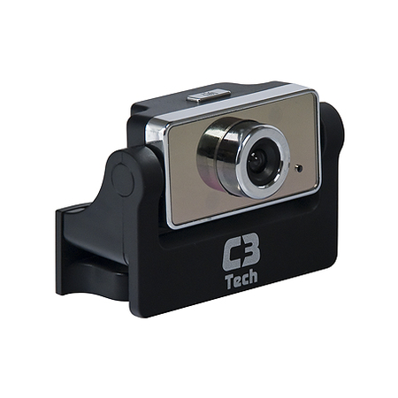 WebCam C3 Tech USB 2.0 MegaPixels 155 Chrome