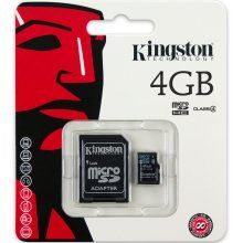 Cartão de Memória Micro SDHC 4GB Kingston - SDC4/4GB